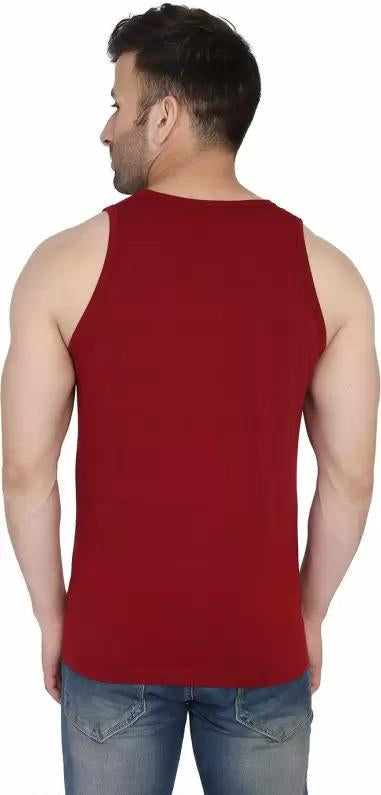 Stylish Men Vest — Maroon — image 2