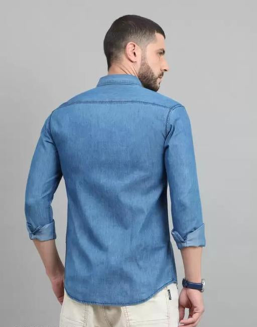 Men's Denim Shirts Light Blue — image 2