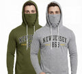 Men's Printed Mask Hoodie — Style 5007
