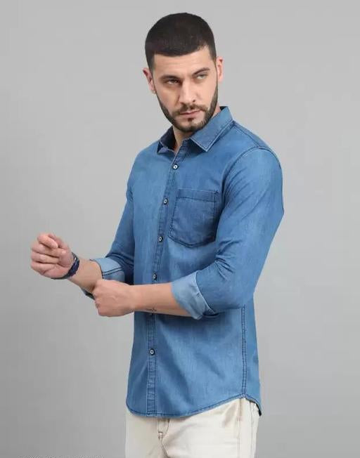 Men's Denim Shirts Light Blue — image 3