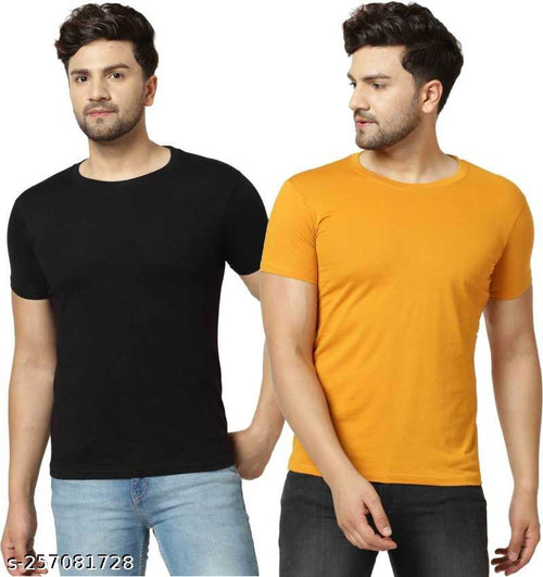 Classic Cotton Blend Men's T-Shirt — Combo 24