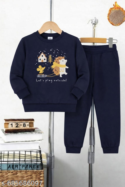 Mark Haydon Baby Boys Fleece Clothing Set — Navy Blue