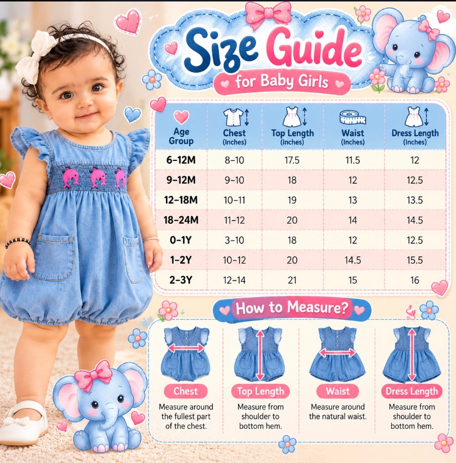 Mark Haydon Baby Girl Dolphin Embroidered Denim Romper