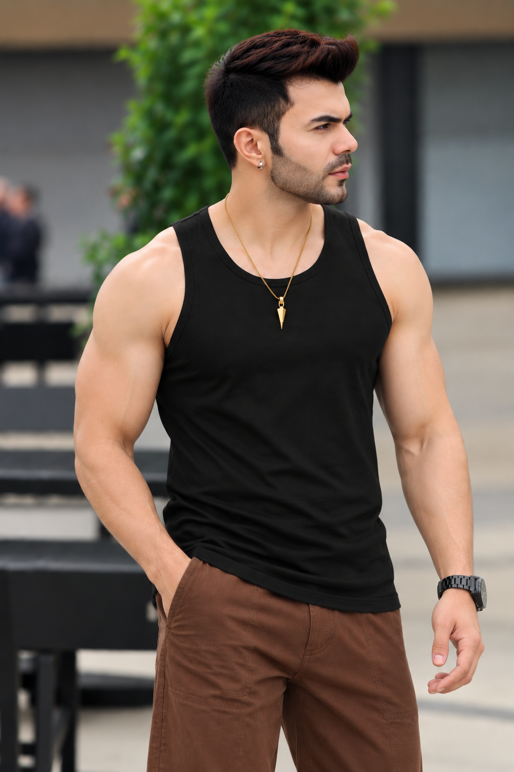 Men's Cotton Sando Vest — Single Piece
