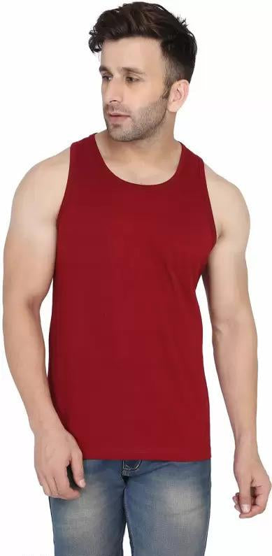 Stylish Men Vest — Maroon