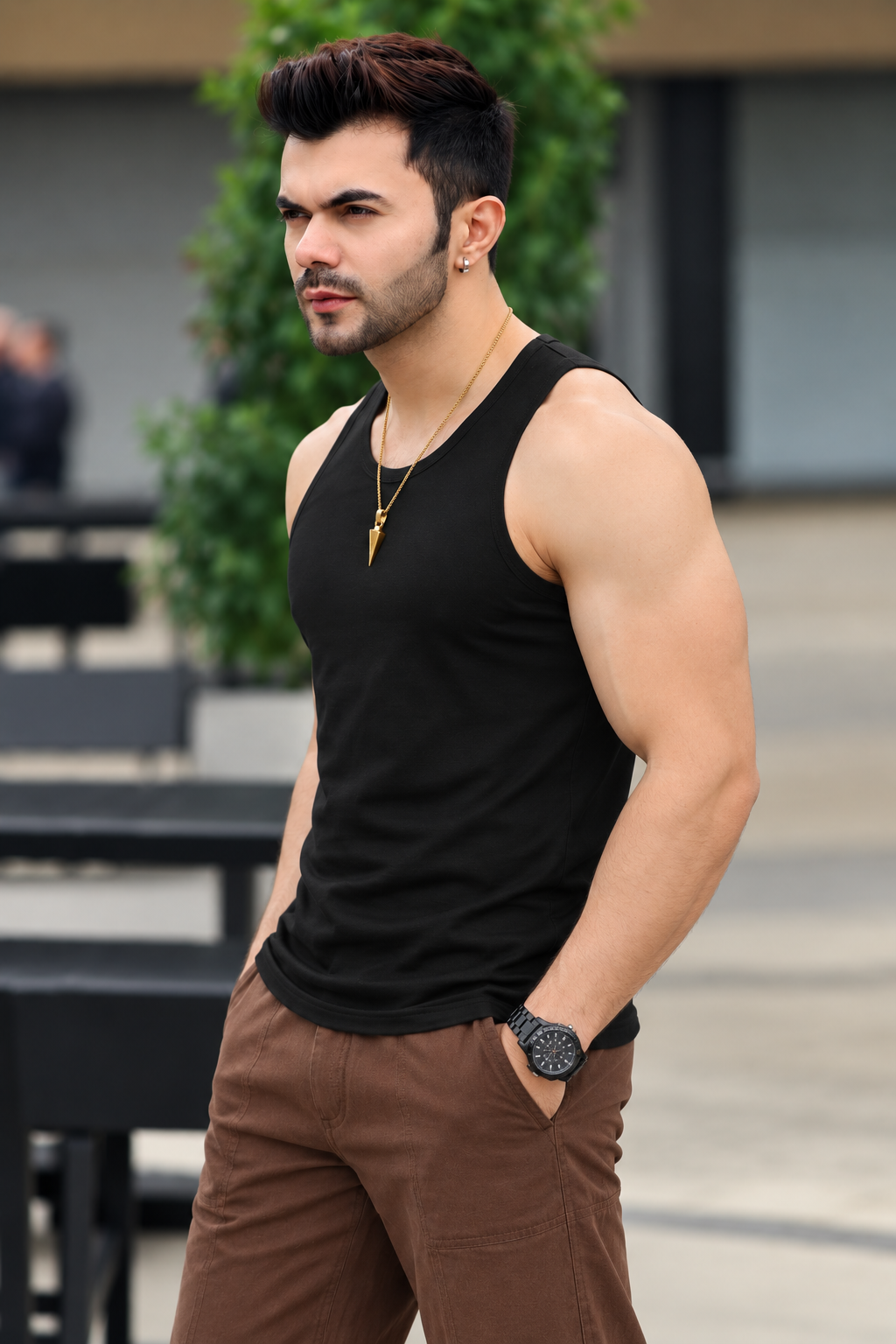 Men's Cotton Sando Vest — Single Piece