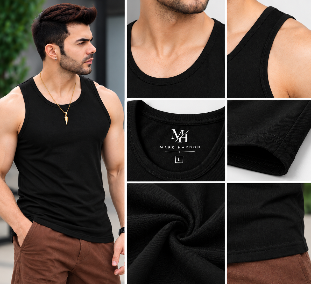 Men's Cotton Sando Vest — Single Piece