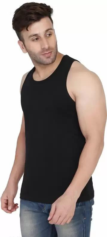 Stylish Men Vest — Black — image 3