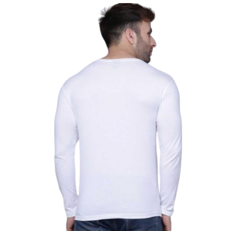 Men's Full Sleeve Cotton T-Shirt — Pack of 2, White & Black — image 2