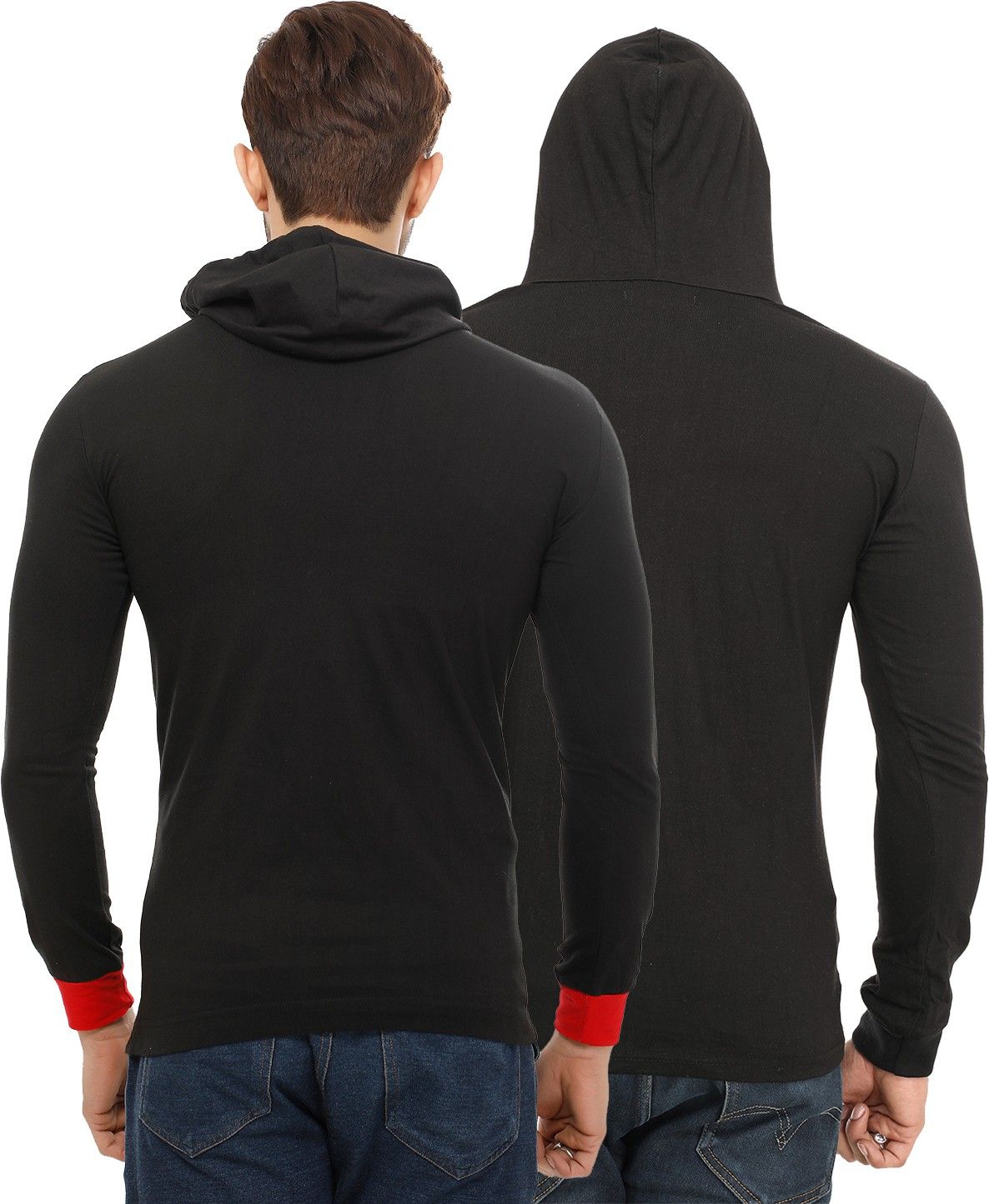 Mark Haydon Solid Men Hooded Neck T-Shirt Combo — image 2