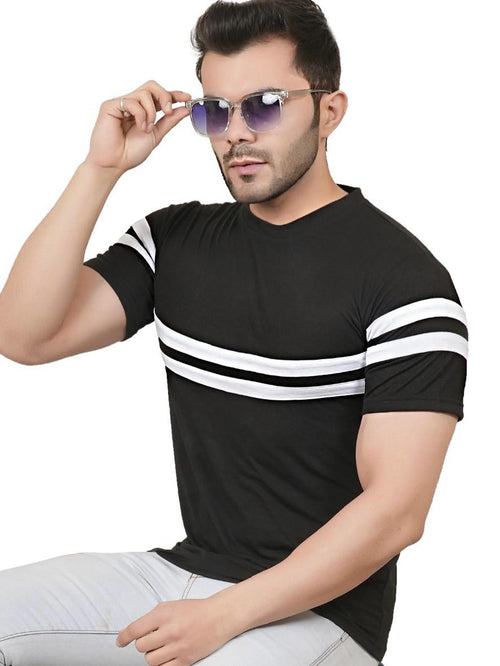 Trendy Mark Haydon Striped T-Shirt for Men