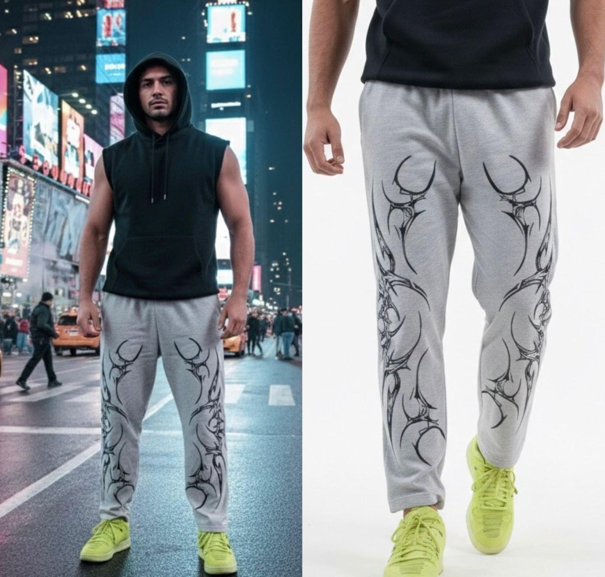 Men's Graphic Print Streetwear Joggers