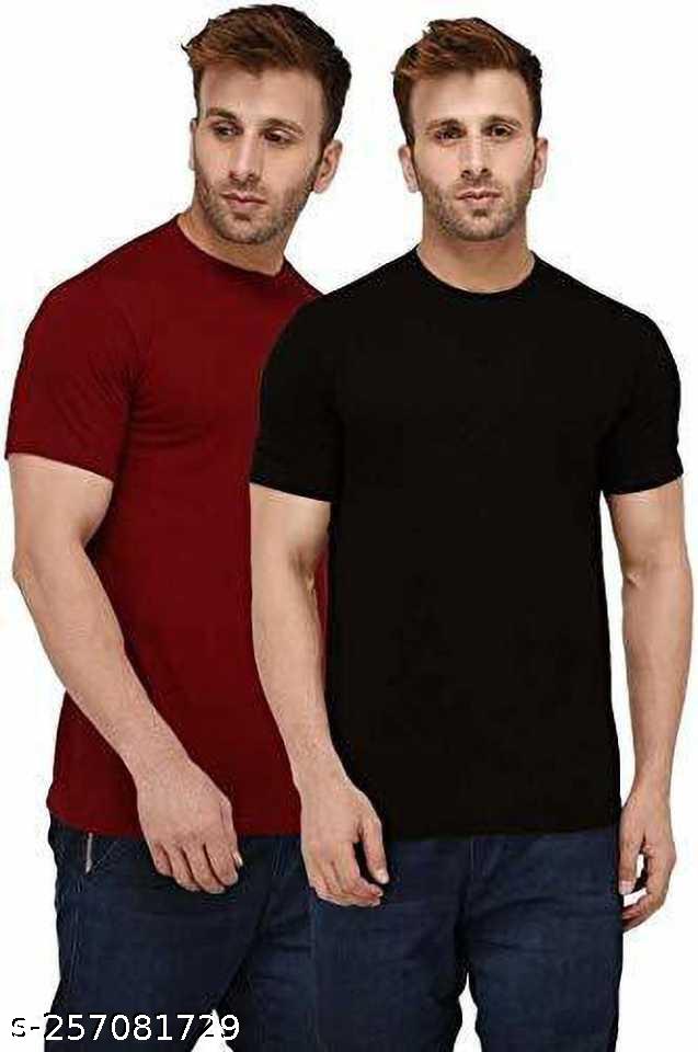 Classic Cotton Blend Men's T-Shirt — Combo 25