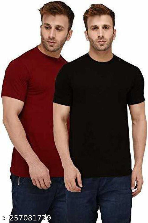 Classic Cotton Blend Men's T-Shirt — Combo 25