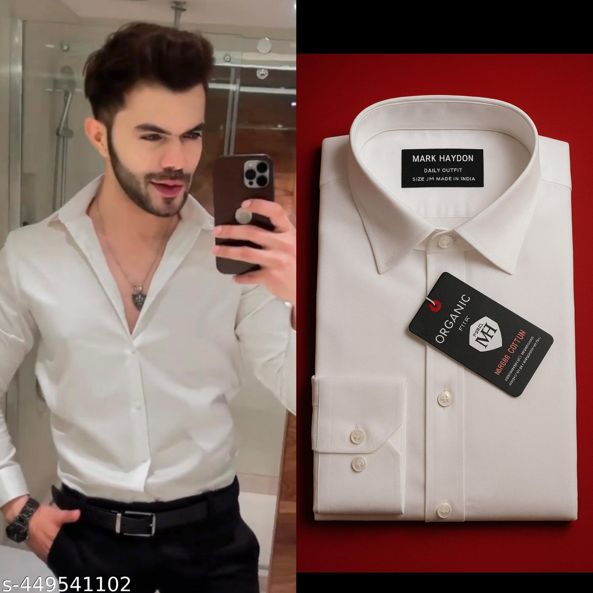 Premium White Formal Shirt for Men