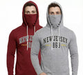 Men's Printed Mask Hoodie — Style 3440
