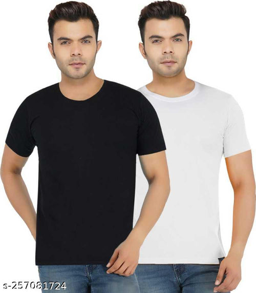 Classic Cotton Blend Men's T-Shirt — Combo 21