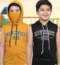 Kids Sleeveless Mask Hoodie with Cap — Style 6215
